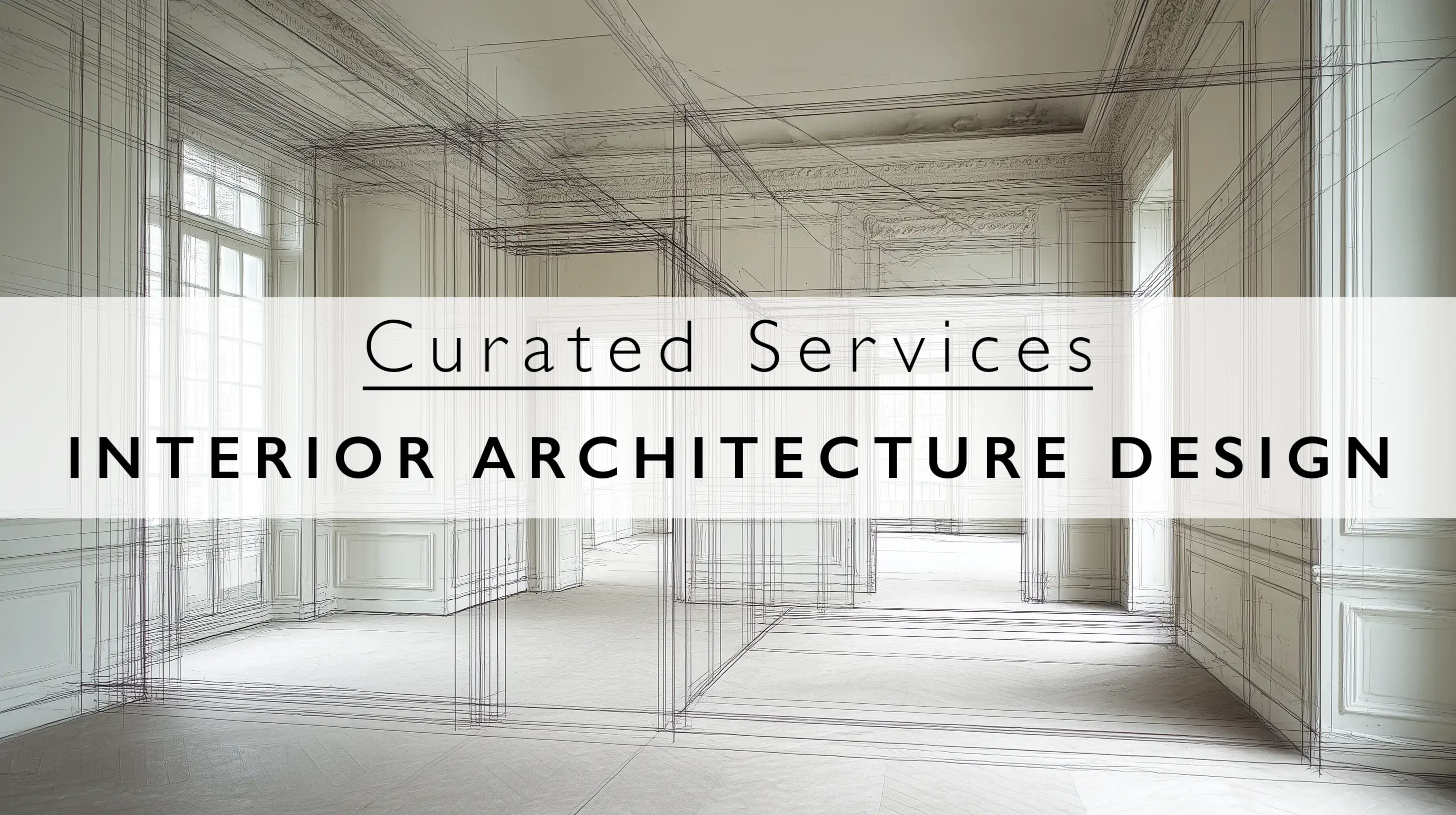 Interior architecture detailing and material palette